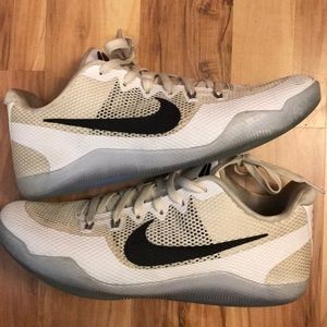 Kobe 11 white and black icy sole
